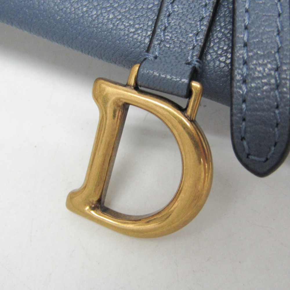 CHRISTIAN DIOR Blue Leather Shoulder Bag - Picture 10 of 15